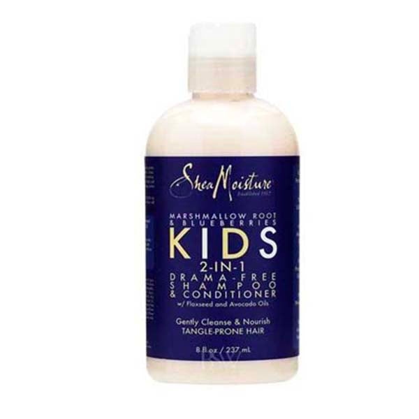 Shea Moisture Kids Marshmallow Root & Blueberry drama free shampoo & conditioner 237 ml-monssoin