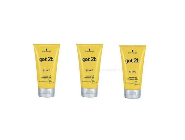 Pack Got 2 Be - 3 Glued Fixation Forte Glued Extreme Waterproof Styling Gel 3 X 150 Ml-monssoin