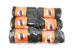 Pack de 6 Fil de Laine Brésilienne Noir pour nattes locks et twist- Brazil Wool