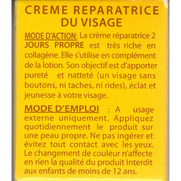 2 Jours Propre - Crème Réparatrice Du Visage-monssoin