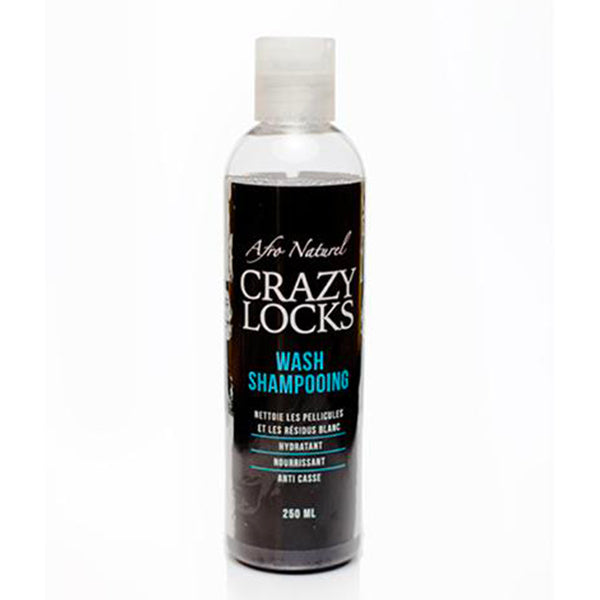 Afro naturel Crazy Locks - Wash shampoing à l'huile de carapate et de menthe poivrée 250 ml-monssoin
