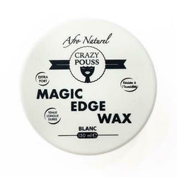 Afro naturel Crazy pouss - Magic Edge wax Blanc cire edge control tenue longue durée 150 ml-monssoin