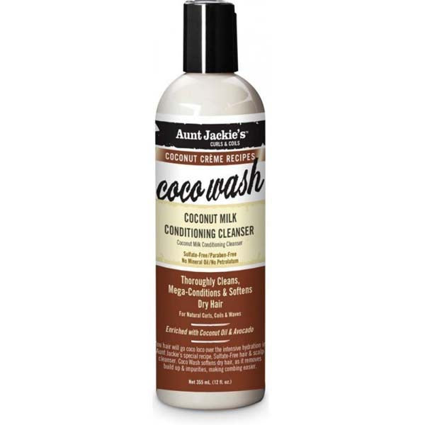 Aunt Jackie's Coconut Coco Wash - Shampoing Hydratant Au Lait De Coco 355 ml-monssoin