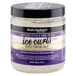 Aunt Jackie's Grapseed Ice Curls - Glossy Curling Jelly Gélatine Lustrante Pour Boucles à d'Amande et Marsmallow 426 g-monssoin