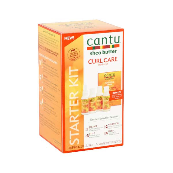 Cantu Curl Care Starter Kit - Kit Soins Réparateurs 4 Étapes Au Beurre De Karité-monssoin