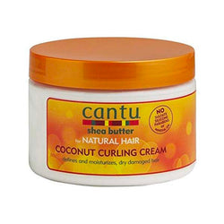 Cantu Shea Butter Natural Coconut Curling Cream - Créme Coiffante Au Coco Et Beurre De Karité 340 g-monssoin