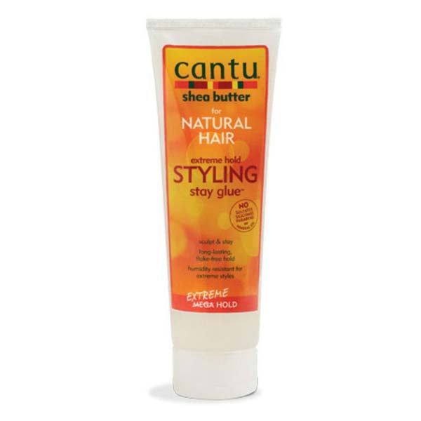 Cantu Shea Butter Natural Hair Extreme Hold Styling Stay Glue - Gel Fixation Forte Au Karité Pur 227 g-monssoin
