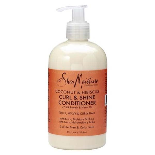 Shea Moisture Coconut & Hibiscus Curl & Shine Conditioner - Après-shampoing Conditionner Hydratant À La Coco 379 ml-monssoin