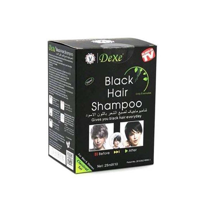 Dexe - Shampoing Noir Colorant Couvre Les Cheveux Gris-monssoin