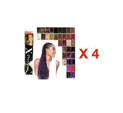 Pack X-Pression - 4 Paquets Mèches Extensions Cheveux Synthétiques - Couleur 27-monssoin
